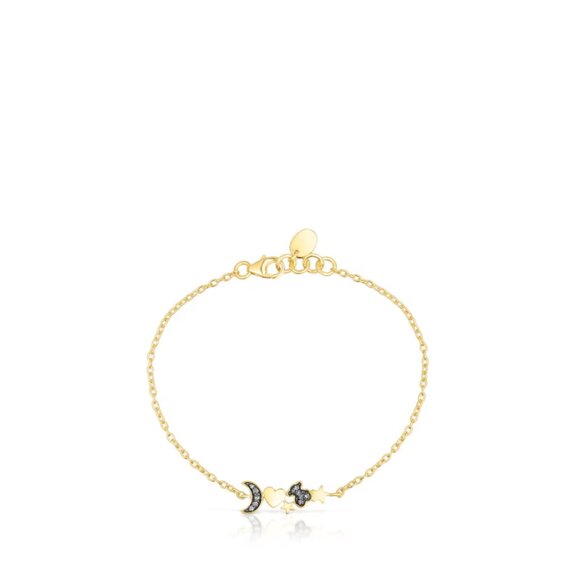 Tous Silver Vermeil Nocturne Bracelet with Charms - Picture 1 of 5